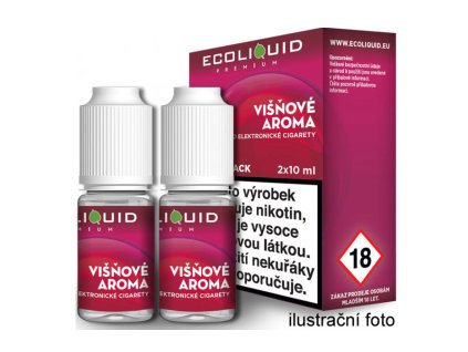 E-liquid Ecoliquid 2Pack Cherry 2x10ml (Obsah nikotinu 0 mg)
