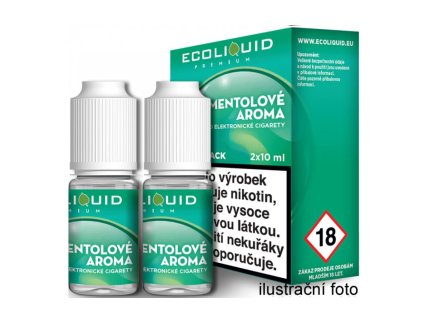 E-liquid Ecoliquid 2Pack Menthol 2x10ml (Obsah nikotinu 0 mg)