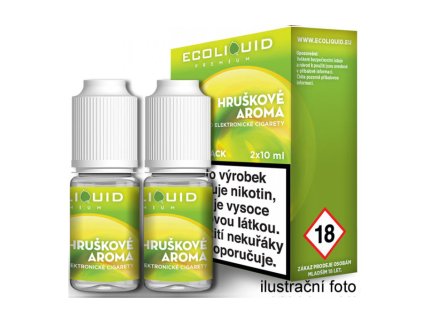 E-liquid Ecoliquid 2Pack Pear 2x10ml (Obsah nikotinu 0 mg)