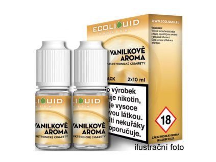 E-liquid Ecoliquid 2Pack Vanilla 2x10ml (Obsah nikotinu 0 mg)