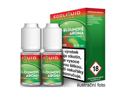 E-liquid Ecoliquid 2Pack Watermelon 2x10ml (Obsah nikotinu 0 mg)