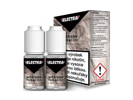 E-liquid Electra 2Pack Western Tobacco 2x10ml (Obsah nikotinu 0 mg)