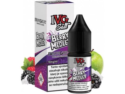e-liquid IVG Salt Berry Medley 10ml (Obsah nikotinu 10 mg)