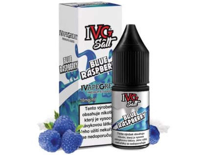 e-liquid IVG Salt Blue Raspberry 10ml (Obsah nikotinu 10 mg)