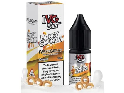 e-liquid IVG Salt Honey Crunch 10ml (Obsah nikotinu 10 mg)