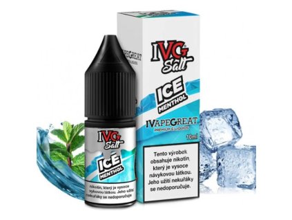 e-liquid IVG Salt Ice Menthol 10 ml (Obsah nikotinu 10 mg)