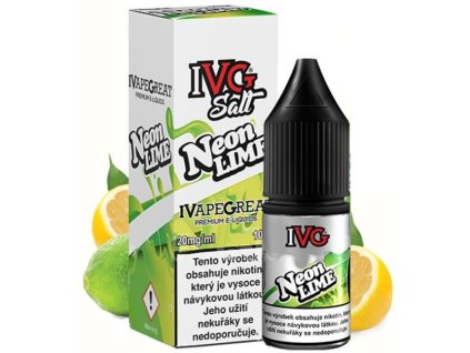 e-liquid IVG Salt Neon Lime 10ml (Obsah nikotinu 10 mg)
