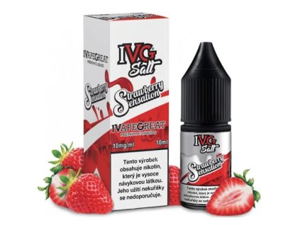 e-liquid IVG Salt Strawberry Sensation 10ml (Obsah nikotinu: 10 mg)