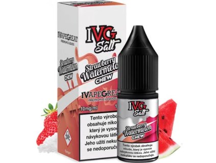 e-liquid IVG Salt Strawberry Watermelon Chew 10ml (Obsah nikotinu 10 mg)