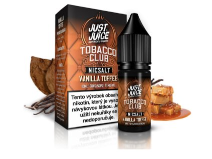 E liquid Just Juice Salt Tobacco Vanilla Toffee