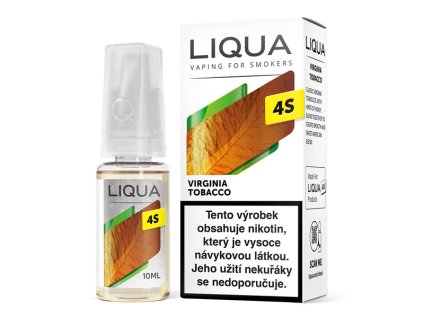 25385 e liquid liqua 4s virginia tobacco 10ml 20mg nikotinu ml