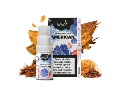 E-liquid Way To Vape American 10ml (Obsah nikotinu 0mg)
