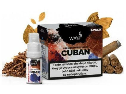 E liquid Way To Vape Cuban 4x10ml