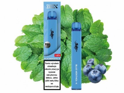 Jednorázová elektronická cigareta VENIX BLUE MENTHOL X