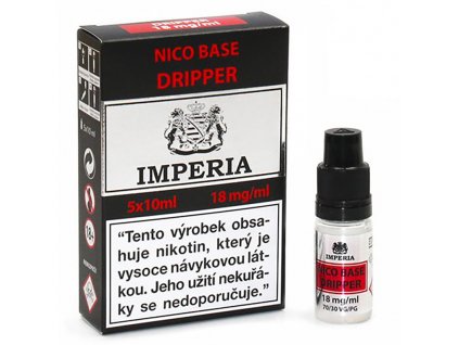 12911 1 baze imperia nico base dripper vpg 70 30 5x10ml 18mg nikotinu ml