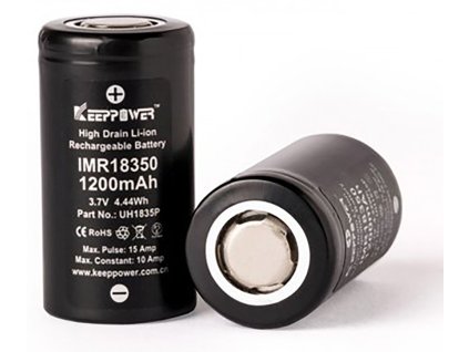 13655 1 baterie keeppower imr 18350 1200mah 10a