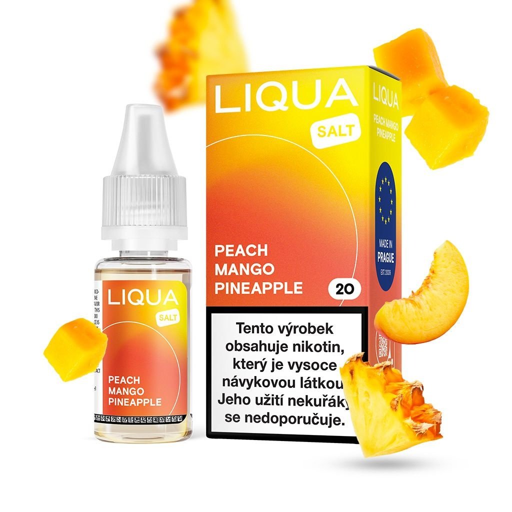 6665 e liquid liqua salt peach mango pineapple 10ml 20mg q