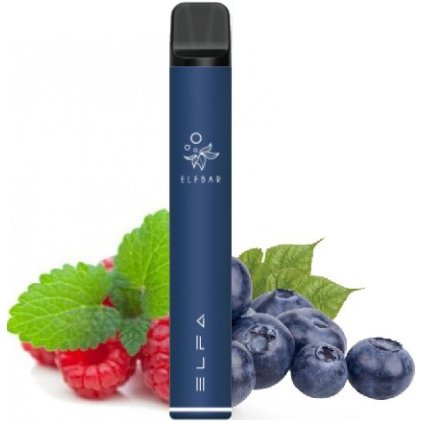 elf bar elfa elektronicka cigareta 500 mah blueberry sour raspberry boruvka kysela malina 20 mg
