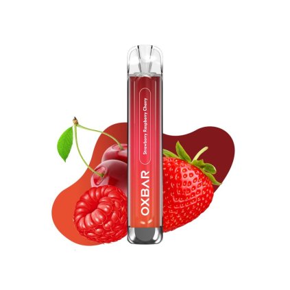 1860 oxbar c800 strawberry raspberry cherry elektronicka cigareta 800 potahu 16mg nikotinu