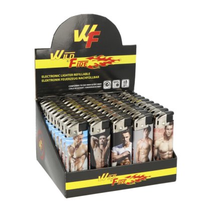 6974 2 box 50 ks zapalovac wildfire piezo sexy men