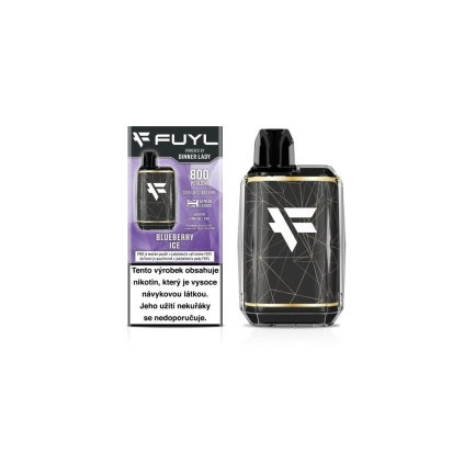 78264 fuyl pod 800 blueberry ice disposable box and device 15mg cz