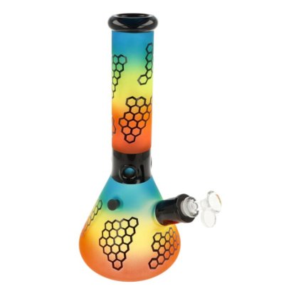 7373 bong skleneny super heroes beaker rainbow colors 35 cm