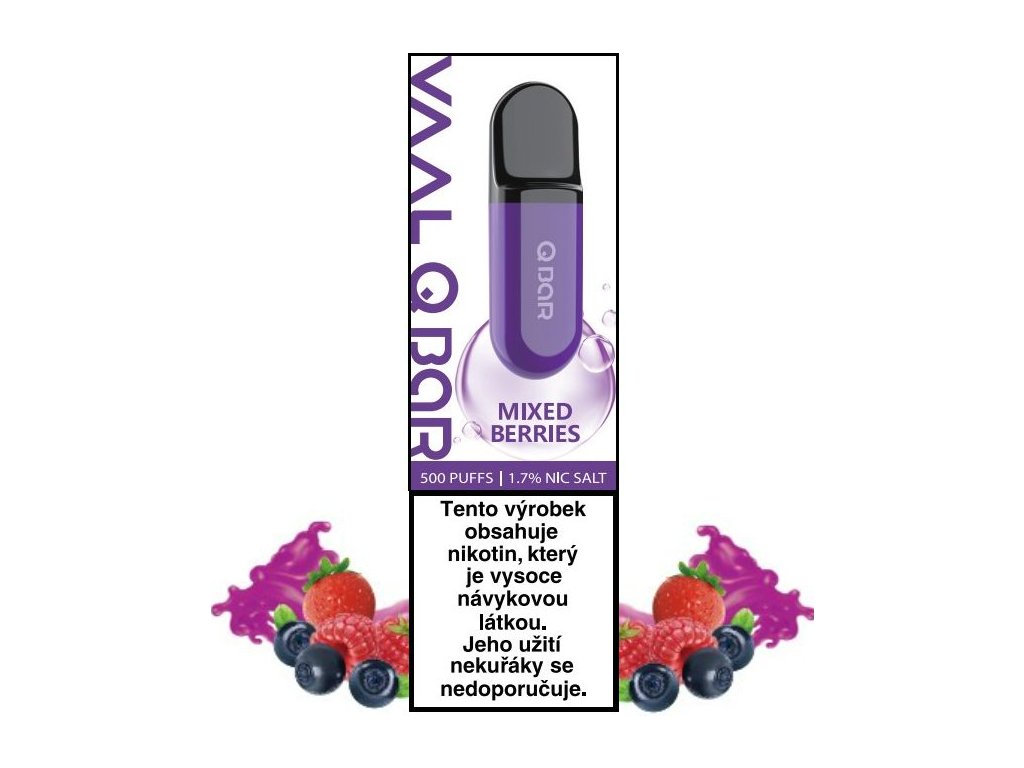 VAAL Q Bar by Joyetech elektronická cigareta 17mg Mixed Berries
