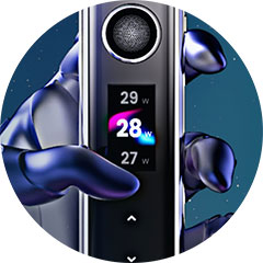 GeekVape Wenax Q Pro Pod Kit, displej s haptickou odezvou.