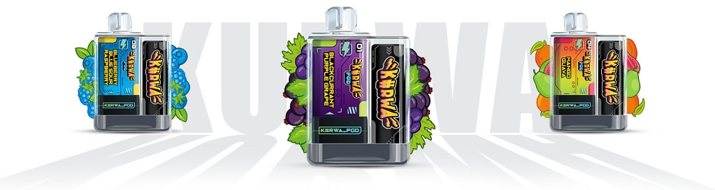 Kurwa Pod kit, varianty příchutí.