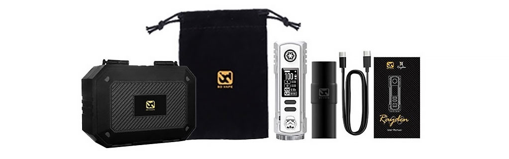 Mod Rayden 100 ST Limited Edition V1.5, obsah balení.