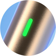 LED indikace a haptická odezva OXVA Slimstick