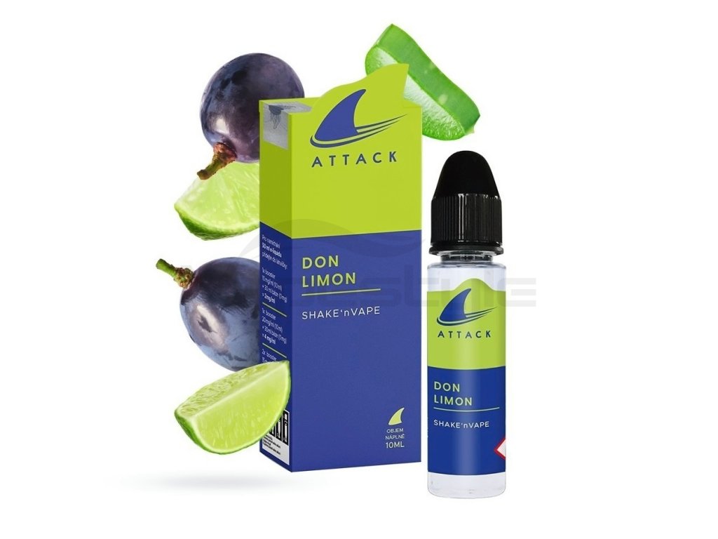 Shark Attack-Shake'n'Vape 10ml Don Limon, produktový obrázek.