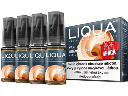 Liquid LIQUA CZ MIX 4Pack Vanilla Orange Cream 10ml-3mg