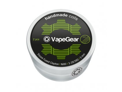 vapegear handmade coils tricore fused clapton ni80 2ks