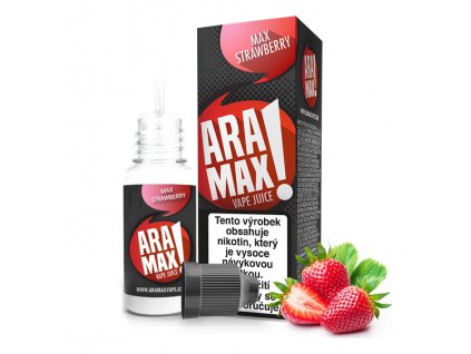 Max Strawberry - 0mg - 10ml - e-liquid Aramax