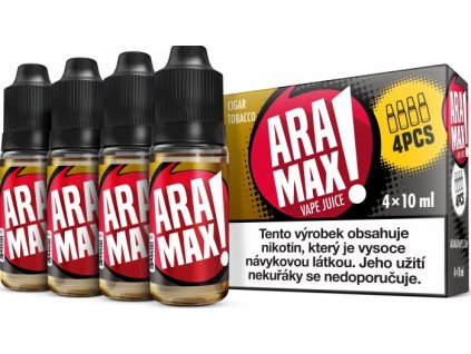 Liquid ARAMAX 4Pack Cigar Tobacco 4x10ml-6mg