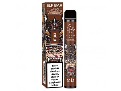 Elf Bar 600 Lux Edition - 20mg - Cola (Kola), produktový obrázek.