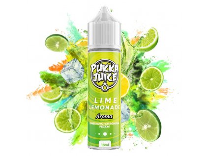 Pukka Juice - Shake & Vape - Lime Lemonade (Limetková limonáda) - 18ml, produktový obrázek.