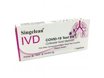 Singclean COVID-19 Antigen test Kit - 1ks, produktový obrázek.