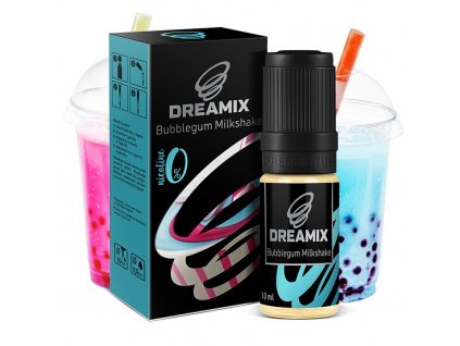 Dreamix Žvýkačkový mléčný koktejl 0mg, produktový obrázek.