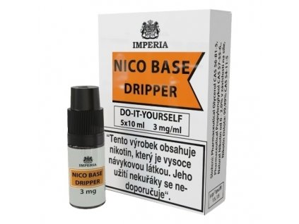 Nikotinová báze Imperia Dripper 70VG, 30PG - 5x10ml - 3mg