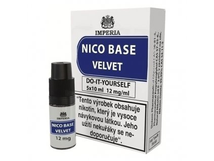 Nikotinová báze Imperia Velvet 80VG, 20PG - 5x10ml - 12mg