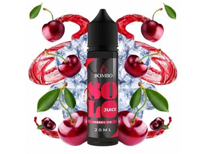 Bombo - Solo Juice - S&V - Cherry ICE (Ledová třešeň) - 20ml, produktový obrázek.