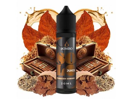 Bombo - Solo Juice - S&V - Tobacco Cubano (Kubánský tabák) - 20 ml, produktový obrázek.