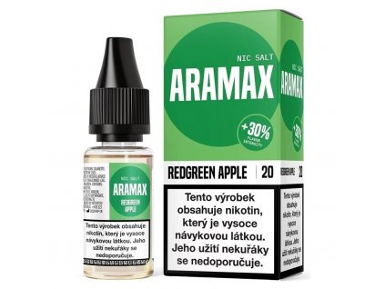 Aramax - Salt e-liquid - RedGreen Apple - 10ml - 20mg, produktový obrázek.