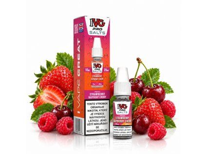 IVG Pro Salts Strawberry Raspberry Cherry 10ml 20mg