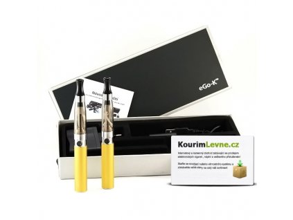 Elektronická cigareta eGo-K 650mAh Žlutá 2ks