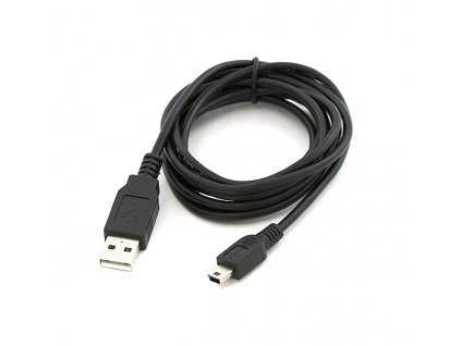 USB mini usb kablík pro nabíjení baterie Černý