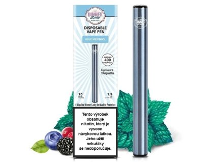 Dinner Lady Vape Pen - Jednorázová cigareta (Blue Menthol) 20mg
