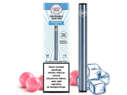 Dinner Lady Vape Pen - Jednorázová cigareta (Bubblegum Ice) 20mg